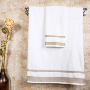 Serviette de Bain Blanche de Luxe Premium en Coton Éponge, Séchage Rapide, Très Absorbante, Écologique, Couleur Unie, Compressée, Personnalisable - Product Image 1