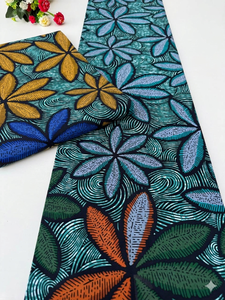 Tissu en coton Ankara imprimé wax africain personnalisé de Maputo, 100 % coton, nouveauté pour vêtements, robes, sacs, artisanat, vente en gros OEM fiable - Product Image 6