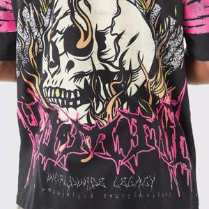 T-shirt surdimensionné personnalisé pour homme 2025, impression de logo, 100% coton, t-shirt grande taille, t-shirts amples, coupe ample - Product Image 3