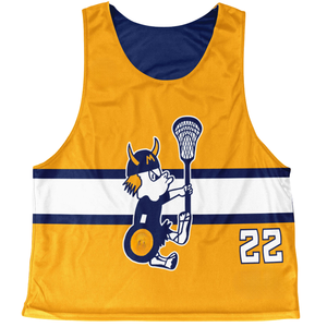 Lacrosse Training Pinnies Custom Sublimated Mesh Vest Lightweight Team Sportswear OEM ODM Factory - Product Image 4