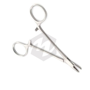 ที่จับเข็ม Derf ขนาด 4 3/4 นิ้ว ทำจากเหล็กกล้าไร้สนิมสำหรับผ่าตัด เครื่องมือแพทย์ คีมหนีบห้ามเลือด สำหรับเย็บแผล สัตวแพทย์ ทันตกรรม ด้ามจับกันลื่น - Product Image 4