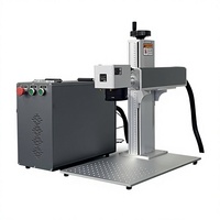 Máquina de Marcado Láser de Fibra Portátil de 50W para Grabado Profundo en Metal, Acero Inoxidable, Aluminio, Herramientas y Piezas Industriales