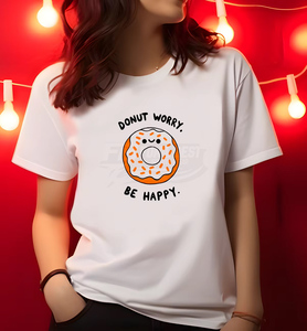 Camiseta Blanca de Alta Calidad para Mujer, 100% Algodón, Cuello Redondo, Manga Corta, Informal, con Logotipo Estampado, Top de Verano, Diseño de Logotipo Personalizado, Envío Rápido - Product Image 5