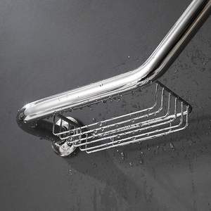 Modern Eco-Friendly Stainless Steel Customizable Bathroom Towel Rack Integrated Storage Shelf Wall-Mounted Towel Holder - Product Image 2