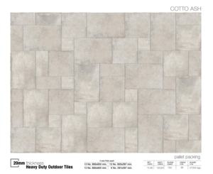 Cotto Ash 20mm Full Body Porcelain <b>Tiles</b> 600x600mm 600x900mm Heavy Duty Non-Slip Modern Outdoor Floor <b>Tiles</b> - Product Image 6