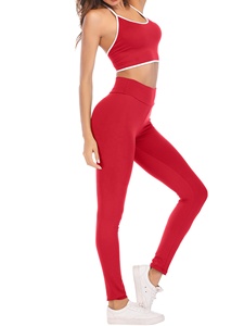 Conjunto de Yoga para Mujer, 2 Piezas, Transpirable, de Secado Rápido, Ropa Deportiva Cómoda, Tejido Elástico, Ropa Deportiva Activa, Cintura Alta - Product Image 2