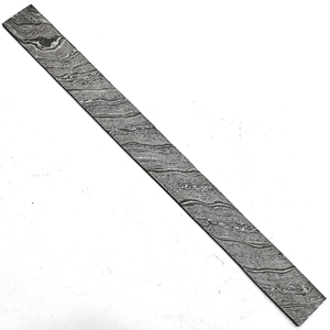 Matériel en acier à motifs pour billettes droites en acier Damas sur mesure 12 pouces x 2 pouces x 4 mm, de qualité supérieure et durable - Product Image 1