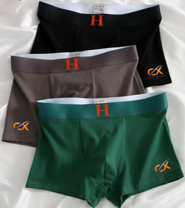 Men's Transparent <b>Ice</b> Silks Knitted Anti-static Mid-Rise Boxer Briefs with Logo Options ODM Supply <b>Chain</b> Competitive Pricing - Product Image 3
