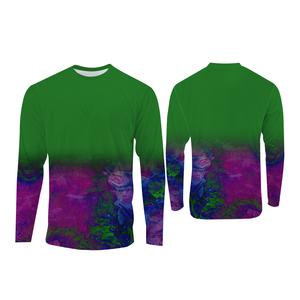 เสื้อคลุมกันแดดแบบมีฮู้ด แขนยาว สำหรับตกปลา เสื้อเจอร์ซีย์ตกปลาแบบสั่งทำพิเศษ ป้องกันแสงแดด คุณภาพสูง ผลิตจากโพลีเอสเตอร์ 100% - Product Image 5