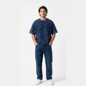 Camiseta Oversize para Hombre con Lavado Ácido, Estampado Serigrafiado a Base de Agua, Algodón Suave, Estilo Casual, Hecha en Pakistán - Product Image 6