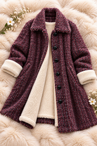 Pull en cachemire pour femme avec fourrure à l'intérieur - Product Image 4