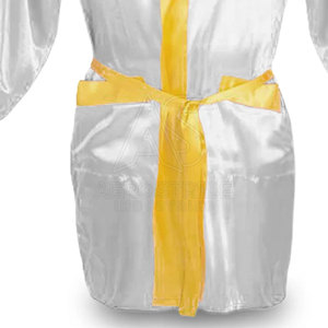 In New Stock High Quality Eco-Friendly Polyester <b>Boxing</b> <b>Robes</b> with Custom Logo Design Wholesale Price - Product Image 5