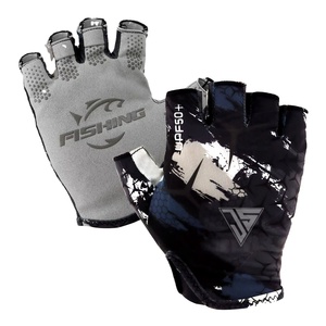Gants de cyclisme d'été à demi-doigts pour VTT, confortables, extensibles, en polyester, synthétique, pour le ski et le voyage. - Product Image 1