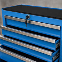 Chariot à outils mobile de qualité industrielle européenne avec roues en acier et verrouillage, capacité de 200 kg, pour l'automobile - Service OEM
