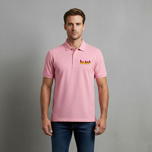 Camiseta de Golf de Alta Calidad, Transpirable, Lisa, Informal, para Hombre, de Punto, de Color Sólido, con Logotipo Bordado Personalizado, Ropa Urbana - Product Image 1