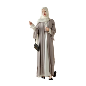 Vestido de oración musulmán Abaya, vestido Abaya con capucha de una pieza, vestido largo maxi para mujer, Jilbab islámico de Dubái con la mejor calidad. - Product Image 6