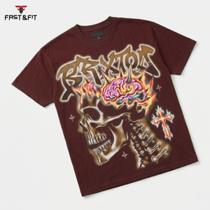 Camisetas de Hombre al por Mayor, Nuevo Diseño, Estilo Urbano, Manga Corta, Transpirables, de Alta Calidad, 100% Algodón Peinado - Product Image 6