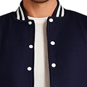 Customizable Varsity Jackets Embroidered Casual College Reversible Winter Zipper OEM Service - Product Image 2