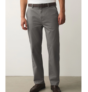 กางเกงชิโน่ผู้ชายสีเทาอ่อน ผ้าคอตตอนสัมผัสนุ่ม ทรงตรง พรีเมียมทวิล ระบายอากาศได้ดี น้ำหนักเบา เหมาะสำหรับธุรกิจ เป็นมิตรกับสิ่งแวดล้อม - Product Image 5