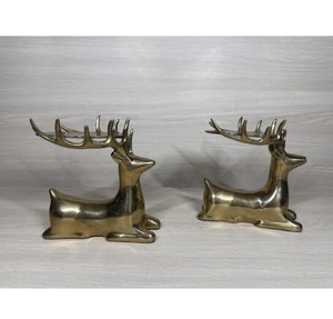 Juego de Portavelas Decorativos con Forma de Reno – Pedestal de Metal con Astas de Ciervo para Exhibición de Postres, Decoración del Hogar y Centro de Mesa Festivo - Product Image 1