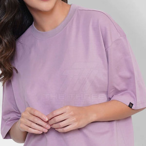 T-shirts décontractés oversize pour femmes Active Motion Stretch, écologiques, 100% coton, respirants, haute élasticité pour un usage quotidien - Product Image 3