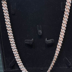Collar de Cadena con Diamantes Cultivados en Laboratorio, Plata de Ley 925, Joyería Fina Unisex para Hombre y Mujer, Regalo de Aniversario, Uso Diario, Estilo Punk - Product Image 6