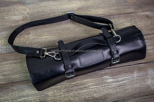 Étui à couteaux en cuir de qualité supérieure, kit de rangement pour couteaux de chef, multifonctionnel, portable, anti-odeur, protection pour la cuisine et les voyages - Product Image 2