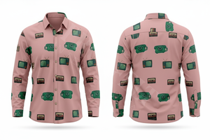 เสื้อเชิ้ตเดรสแขนยาวสไตล์วินเทจสั่งทำพิเศษพร้อมโลโก้พิมพ์ลายสำหรับธุรกิจ ชุดทำงานลำลอง แฟชั่นไม่ซ้ำใคร รับผลิตเสื้อเชิ้ตเดรสแบบ OEM - Product Image 5
