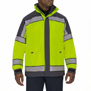 Ropa de Trabajo de Seguridad Vial Ajustable para Hombre, con Certificación CE ANSI Clase 1, Tiras Reflectantes de Alta Visibilidad, Múltiples Bolsillos, Poliéster - Product Image 1
