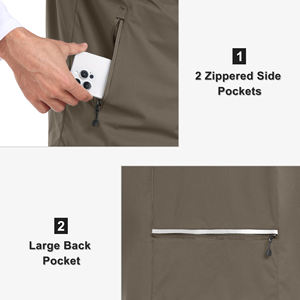 Veste de baseball à manches courtes pour homme, coupe-vent, séchage rapide, tissu extensible, bas ajustable, confortable - Product Image 4