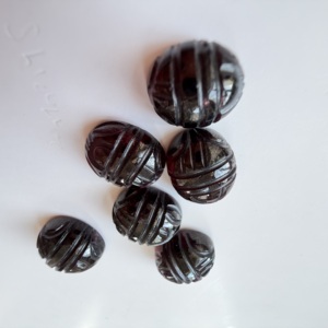 Pierres de grenat rouge naturel TFH pour la création de bijoux, forme ovale 12x10 MM, possibilité de créer plusieurs tailles - Product Image 5