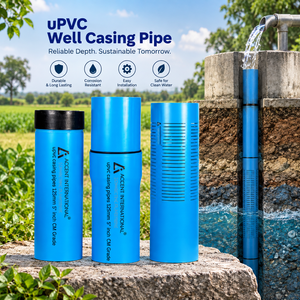 ท่อปลอกบ่อเจาะน้ำลึก UPVC ขนาด 4 นิ้ว 5 นิ้ว 6 นิ้ว 7 นิ้ว 8 นิ้ว ราคาประหยัด พร้อมปลายเกลียวและตะแกรงกรอง - Product Image 4