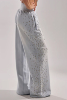 Ensemble jogging femme gris à capuche sans manches, imprimé, coupe régulière, 2 pièces, automne, décontracté, 100 % polyester, séchage rapide