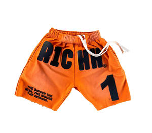 Shorts en molleton épais de qualité supérieure pour hommes, impression graphique personnalisée, style streetwear oversize, couleurs personnalisées - Product Image 6