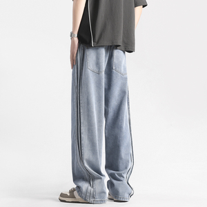 Jeans Boyfriend Personnalisés Respirants Imperméables Légers en Denim Délavé avec Bretelles Ajustables en Tissu Spandex/Coton – Fournisseur OEM - Product Image 4