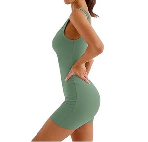 Essential Yoga Bodysuit Woman Jumpsuits Seamless Crop Style Long Sleeve <b>High</b> Waist Spandex Polyester Gym Wear Swim Jumpsuits - Product Image 5