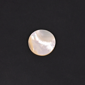 Perle de nacre naturelle 14 carats 22x22mm ronde à coupe lisse blanche, pierre précieuse en vrac - Product Image 5