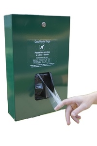 Estación de Desechos para Perros Todo en Uno de Aluminio con Dispensador de Bolsas y Cubo de Basura con Tapa, Construcción de Acero para Exteriores - Product Image 3
