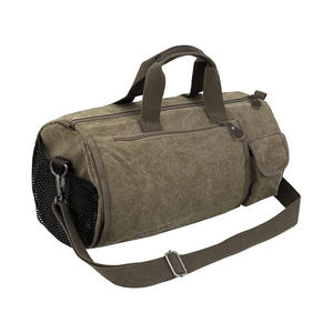 unisex Vintage Waterproof canvas custom logo pattern <b>Crossbody</b> Sport Gym <b>Bag</b> Large Capacity Heavy Duty <b>Travel</b> Duffel <b>Bag</b> - Product Image 3