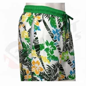 Best Manufacturer's Custom Summer Print Breathable Quick Dry Comfortable <b>Elastic</b> Waist Plus Size Drawstring 100% Cotton High - Product Image 4