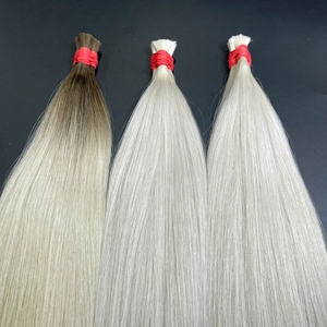 Productos calientes 100% Cabello vietnamita Virgen sin procesar Cabello humano a granel de alta calidad para trenzar cabello natural liso a granel - Product Image 1