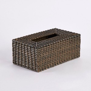Boîtes porte-serviettes en rotin tressé à la main, housses de boîtes à mouchoirs durables, fournisseur direct - Product Image 1
