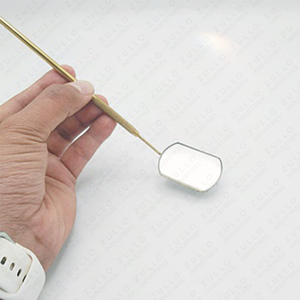 Premium Gold Plated Stainless Steel Eyelash Tweezers Set with Lash Mirror, Professional <b>Tools</b> for Extensions and Salons - Product Image 2