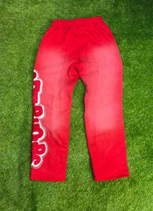 Most Selling Streetwear Cotton Fleece Staked <b>Trouser</b> Custom Embroidery Sun Faded Staked <b>Trousers</b> - Product Image 5