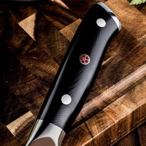 Cuchillo de carnicero de acero de Damasco hecho a mano con mango de madera, hoja de 6-7.9 pulgadas, diseño industrial ambidiestro para cortar carne - Product Image 3