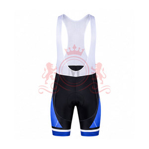 Ensemble maillot et short de cyclisme pour homme, bleu, blanc, noir, manches courtes, fermeture éclair sur le devant, pour adultes - Product Image 5