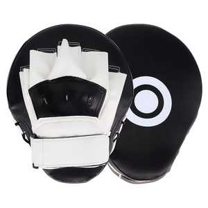 Professional Made PU Leather Punch <b>Focus</b> <b>Pads</b> Custom Logo Mitts MMA Kick Boxing Training Padded <b>Focus</b> <b>Pads</b> Pakistan Made - Product Image 1