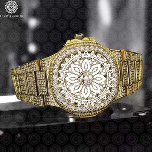 Charm Jewells – boîtier de montre de luxe en acier inoxydable, 40mm, mouvement mécanique analogique, cadran, résistant à l'eau 10 bars, cristal saphir - Product Image 3
