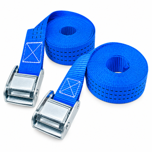Sangle de fixation à boucle cam 50 mm en polyester 800 kg sans crochet pour la sécurisation de charges lourdes, usage intensif, fournisseur d'usine, fournisseur OEM - Product Image 1