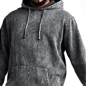 Conjunto Deportivo Personalizado Ligero con Lavado Ácido, Estilo Vintage, Unisex, Bordado, Tie Dye, Ropa Urbana de Invierno, Talla Grande, Sudadera con Capucha y Pantalones Jogger - Product Image 6